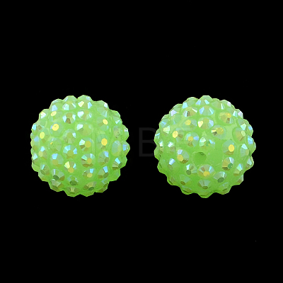 AB-Color Resin Rhinestone Beads RESI-S315-14x16-13-1