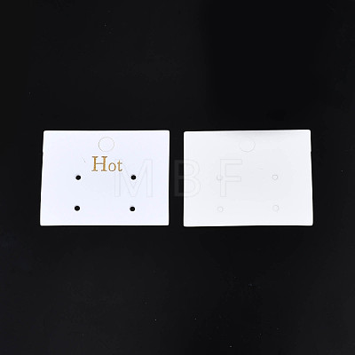 Rectangle Cardboard Jewelry Display Cards CDIS-N002-005-1