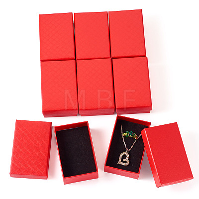 Rectangle Cardboard Paper Jewelry Box LS-CON-TAC0015-01D-1