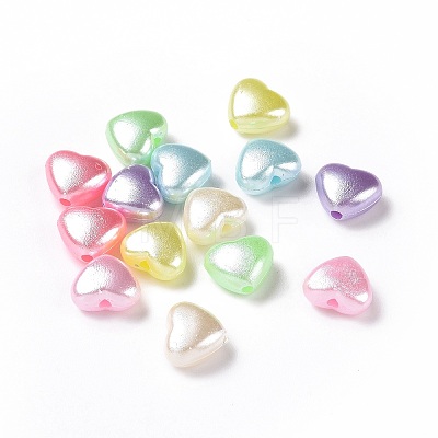 Imitation Pearl Acrylic Beads X-OACR-E013-31-1