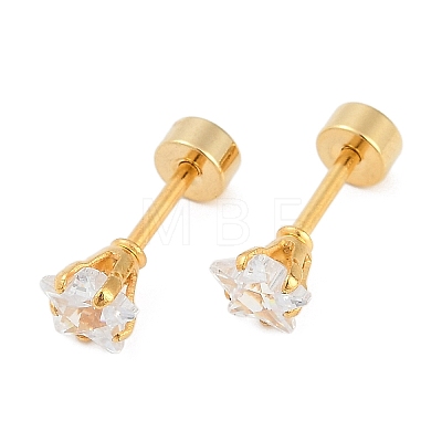 Star Glass Ear Fake Plugs EJEW-H105-23G-B-1