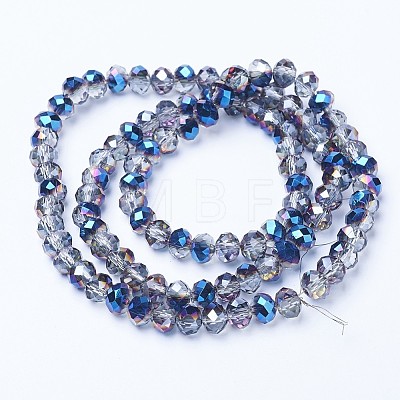 Electroplate Transparent Glass Beads Strands EGLA-A034-T2mm-Z01-1