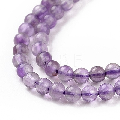 Natural Amethyst Beads Strands G-N0215-02-3mm-1