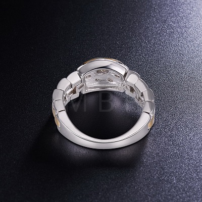 SHEGRACE 925 Sterling Silver Finger Ring JR533A-03-1