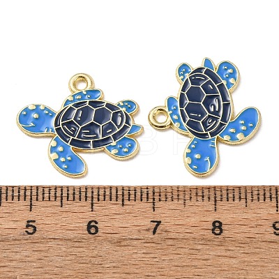 Ocean Alloy Enamel Pendants ENAM-B041-01B-1