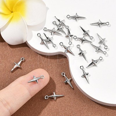 SHEGRACE Brass Lightning Bolt Charms XGR0168P-106P-1