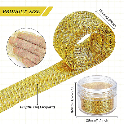 Copper Wire Mesh Ribbon for Wrapping DIY-WH0221-31B-02-1