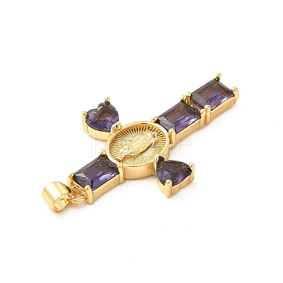 Rack Plating Brass Pendants KK-D087-16G-1