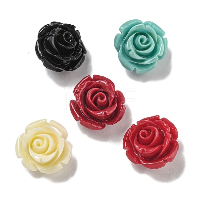 Synthetic Coral Dyed Carved Beads SHEL-I001-05D-1