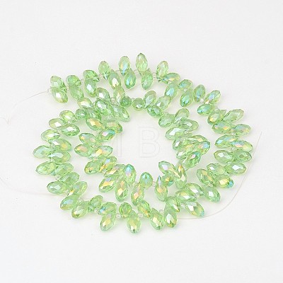 Electroplate Glass Beads Strands EGLA-J068-AB06-1