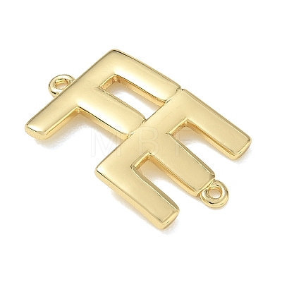 Brass Connector Charms KK-CBAE532-01H-G-1