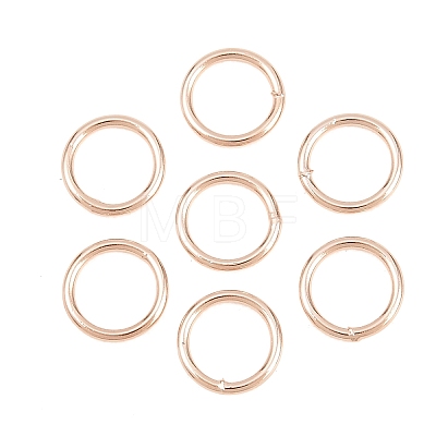 Brass Closed Jump Rings KK-D257-01RG-01-1