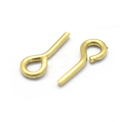 Brass Eye Pin Peg Bails KK-L184-12C-1