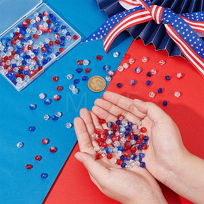 Independence Day Glass Beads Sets DIY-PH0023-63-1