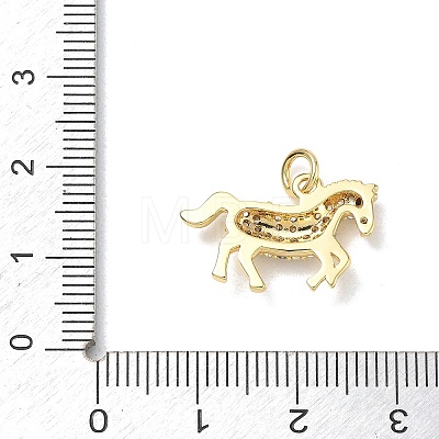 Brass with Rhinestone Pendants RB-CBA6830-18G-07-1