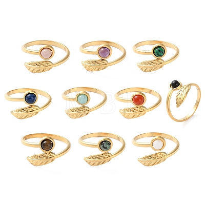 Natural & Synthetic Gemstone Finger Rings RJEW-Q004-05G-1