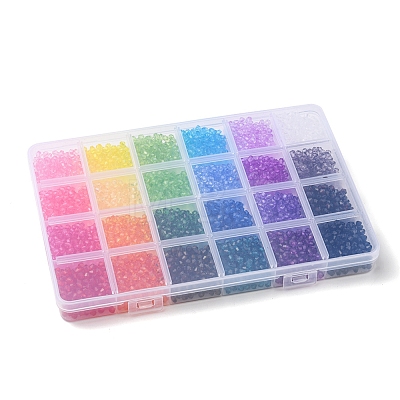 5760Pcs 24 Colors Transparent Acrylic Beads TACR-YW0001-62-1