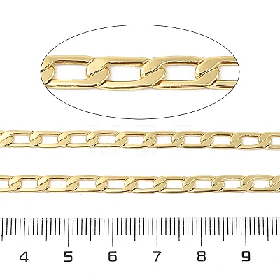 Brass Curb Chains KK-P300-15G-A-1