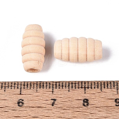 Natural Schima Wood Beads WOOD-Q001-04-1