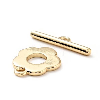 Rack Plating Brass Toggle Clasps KK-E034-08LG-1