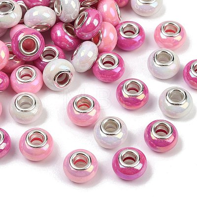 Opaque Resin European Beads RESI-C059-01C-1