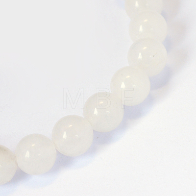 Natural White Jade Round Bead Strands X-G-E334-10mm-13-1