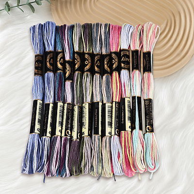 6-Ply Polyester Embroidery Floss OCOR-WH20074-15K-1