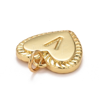 Rack Plating Real 18K Gold Plated Brass Pendants KK-E260-01G-V-1