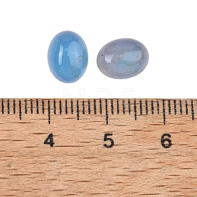 Natural Blue Agate Cabochons G-G350-06A-1
