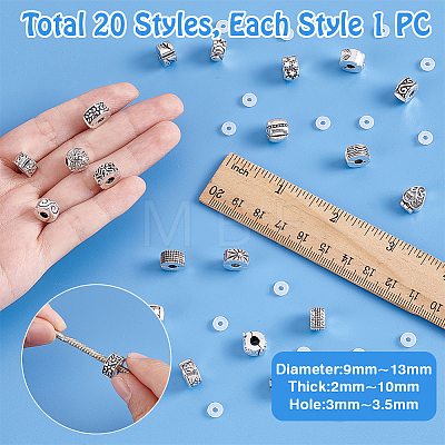 Alloy European Style Clasps PDLC-PH0001-02AS-1