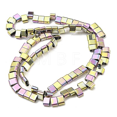 Electroplated Non-magnetic Synthetic Hematite Beads Strands G-C106-B02-04B-1
