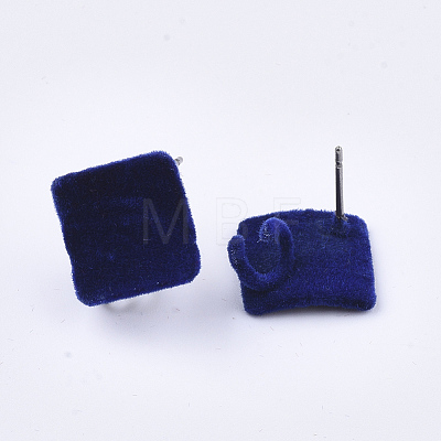 Flocky Iron Stud Earring Findings IFIN-S704-35A-1