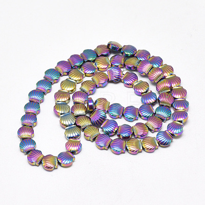 Electroplate Non-magnetic Synthetic Hematite Beads Strands G-T061-51E-1