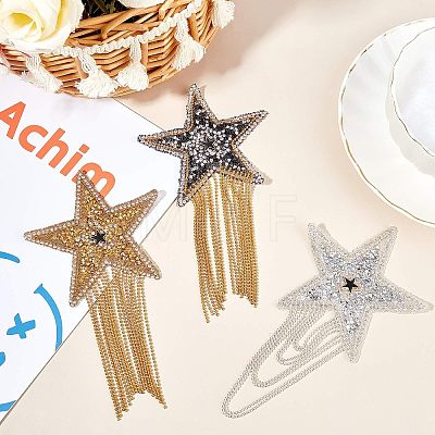 Sparkling Rhinestone Hotfix Rhinestone Iron on Patches DIY-FG0001-39-1