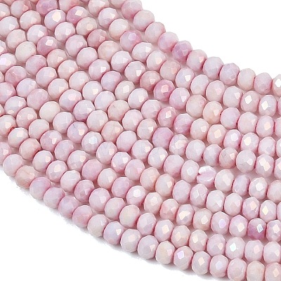 Electroplate Rondelle Glass Beads Strands GL-T021-2x2.5mm-17-20-1