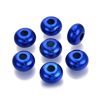 Independence Day UV Plating Opaque Acrylic European Beads PACR-T017-19M-M2-1
