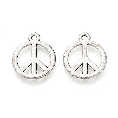 Tibetan Style Alloy Pendants TIBEP-T054-06AS-1