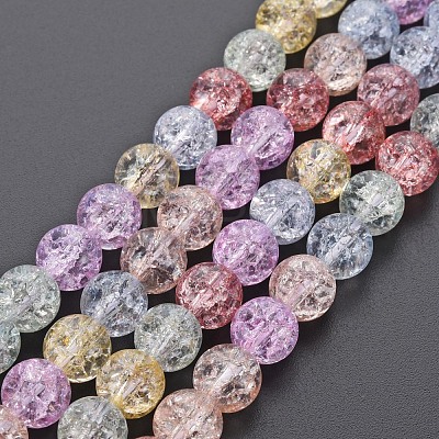 Crackle Glass Beads Strands GLAA-S192-B-008B-1