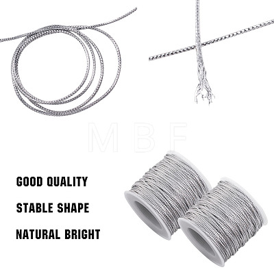   Jewelry Braided Thread Metallic Cords MCOR-PH0001-01B-1