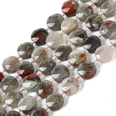 Natural Bloodstone Bead Strands G-C116-A06-01-1