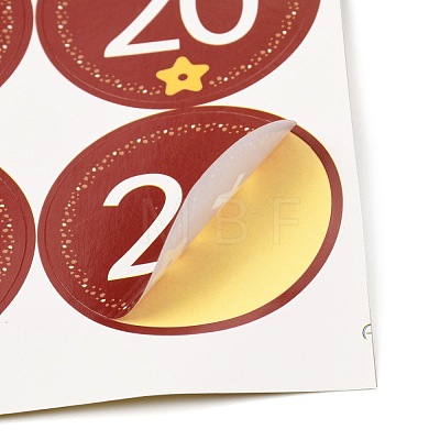 Christmas Advent Calendar Stickers DIY-L050-A05-1