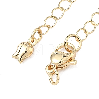 Brass Curb Chain Extender KK-G557-13KCG-1