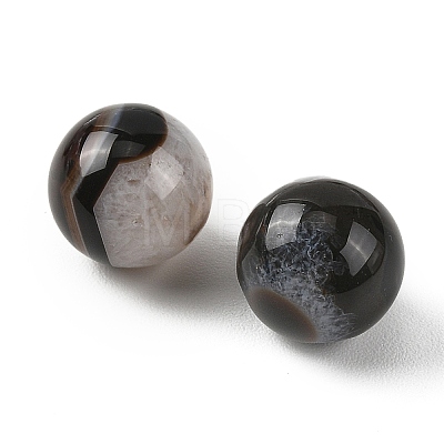 Natural Agate Sphere Beads GG-D003-A11-01-1