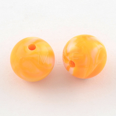 Opaque Acrylic Beads SACR-R853-10mm-M-1
