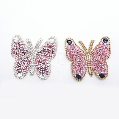Butterfly Rhinestone Patches DIY-WH0175-14E-1