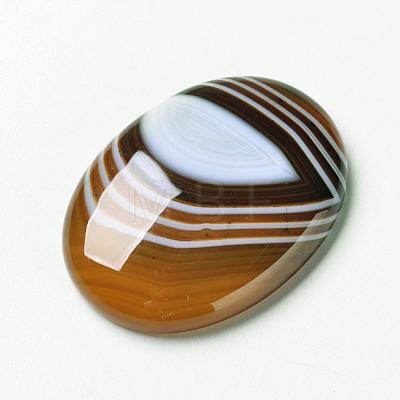 Natural Striped Agate/Banded Agate Cabochons G-F296-02-30x40mm-1