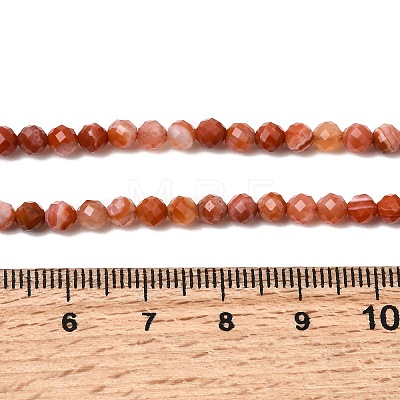 Natural Red Agate Beads Strands G-G343-B02-4mm-1