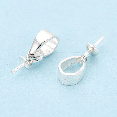 925 Sterling Silver Cup Peg Bails STER-T009-23S-1