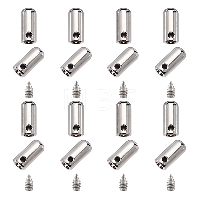 Zinc Alloy End Caps FIND-PH0001-48P-WH-1