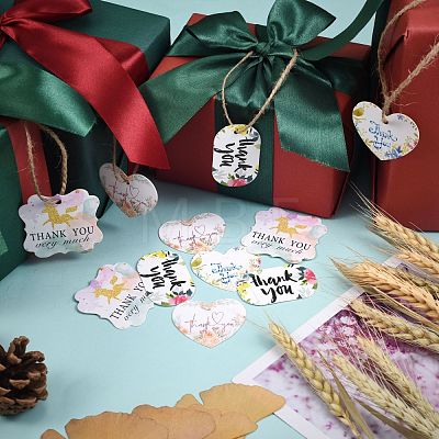 4 Sets 4 Styles Paper Gift Tags CDIS-SZ0001-11-1